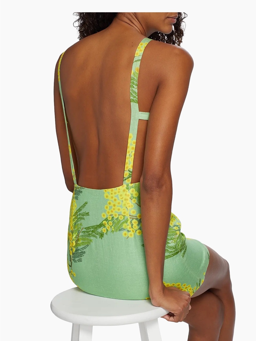 NWT Bernadette Kimberly Floral Linen Minidress